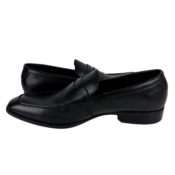 ALFANI FAUX LEATHER MEMORY FOAM PENNY LOAFERS IN‎ BLACK NWOB MEN'S SIZE 10.5 - Picture 8 of 12